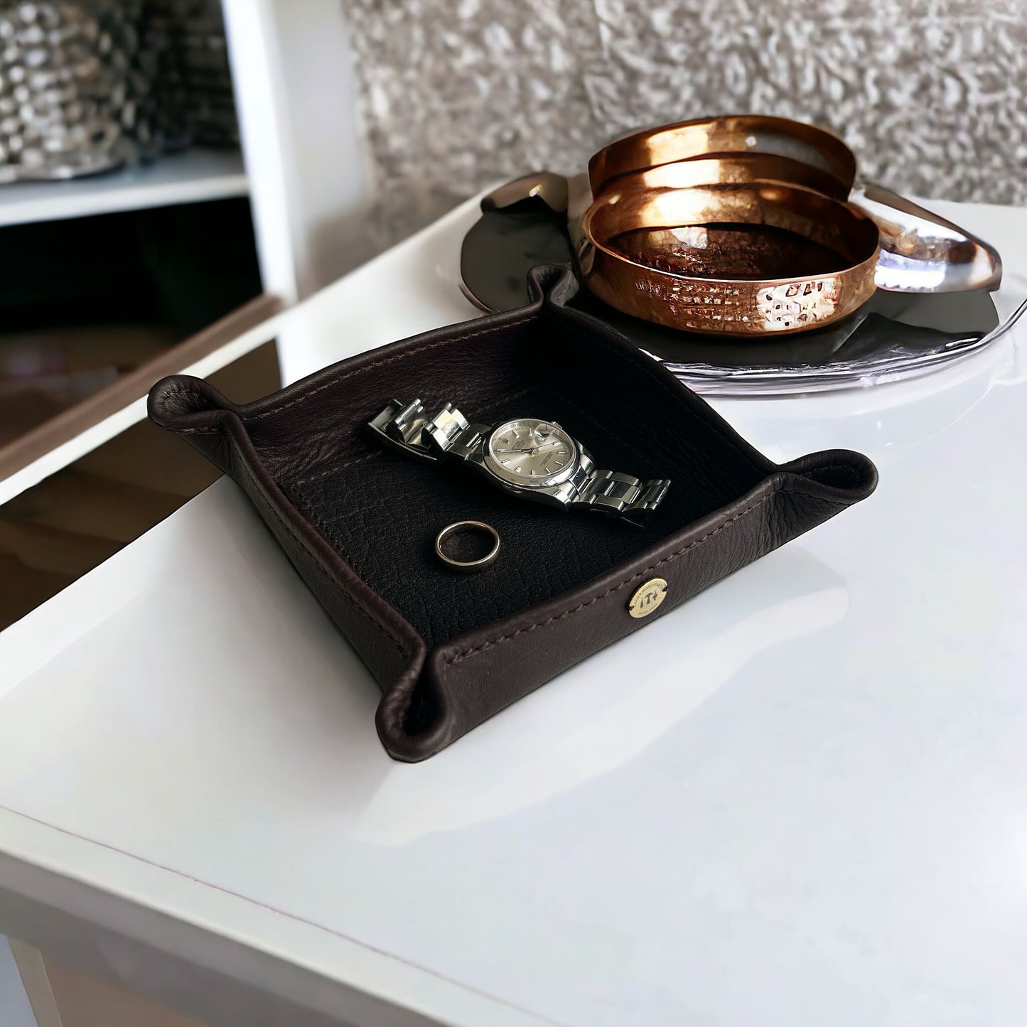 Vide Poche, Lederschale, Taschenleerer, Schmuckaufbewahung