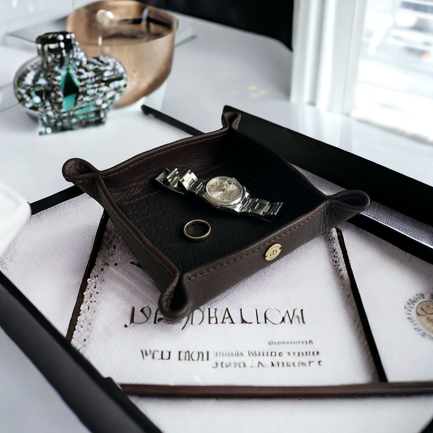 Vide Poche, Lederschale, Taschenleerer, Schmuckaufbewahung