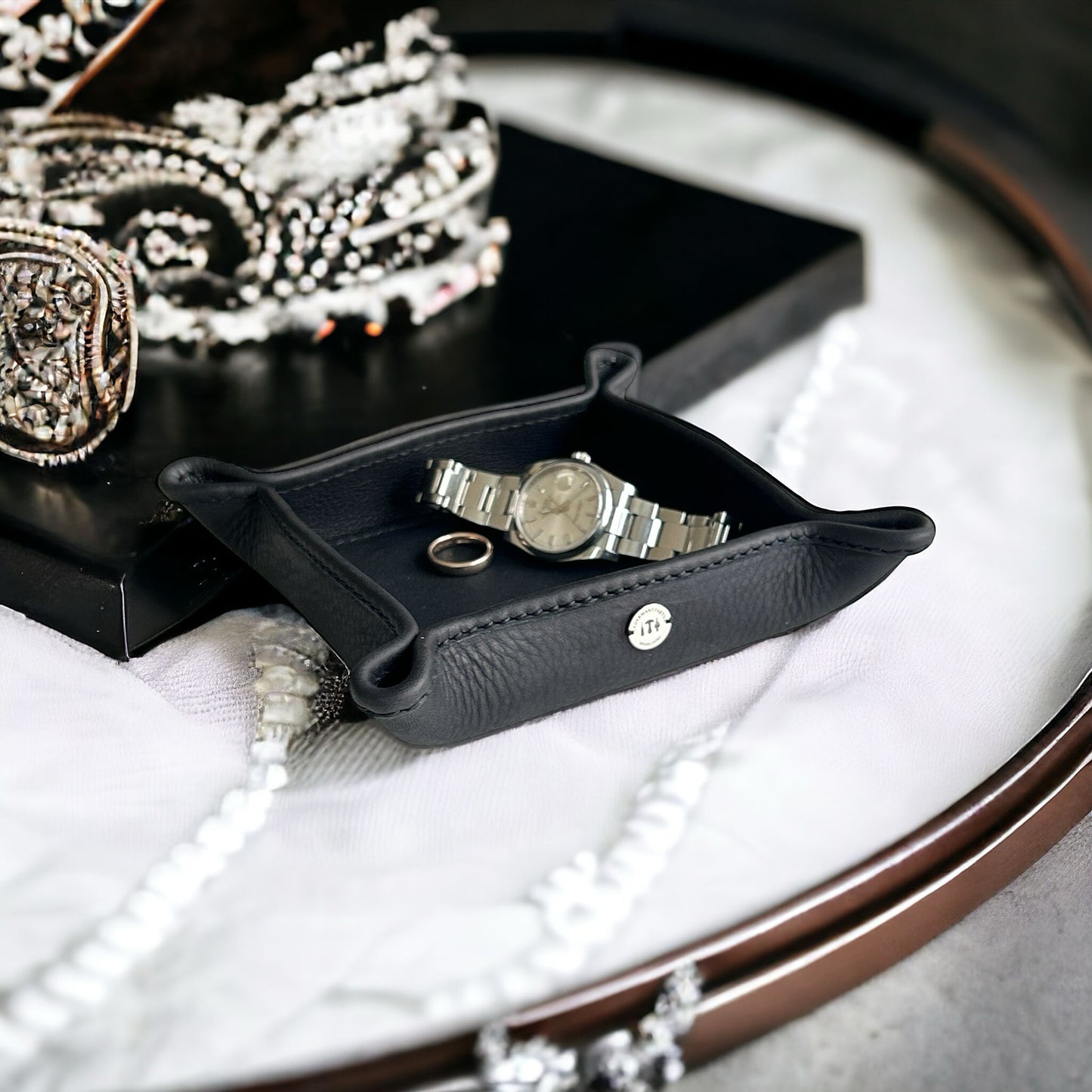 Vide Poche, Lederschale, Taschenleerer, Schmuckaufbewahung